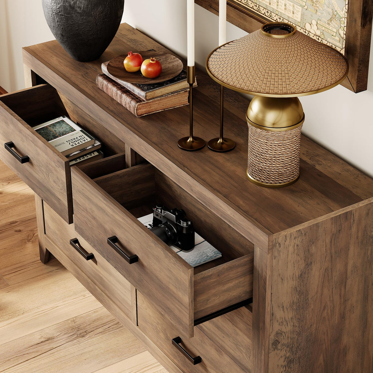 4-Piece Modular Entertainment Center with Bookshelves M685