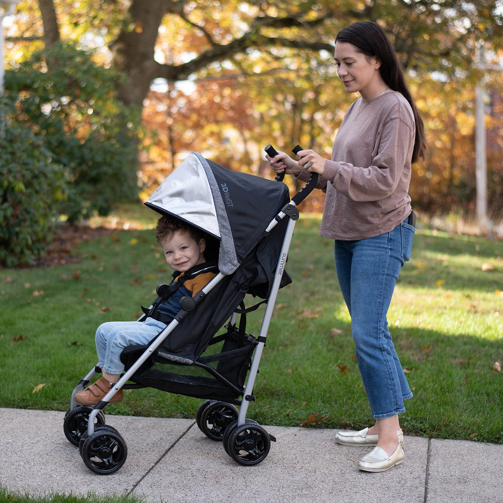 Black & Gray Lightweight Steel Frame Stroller O92850