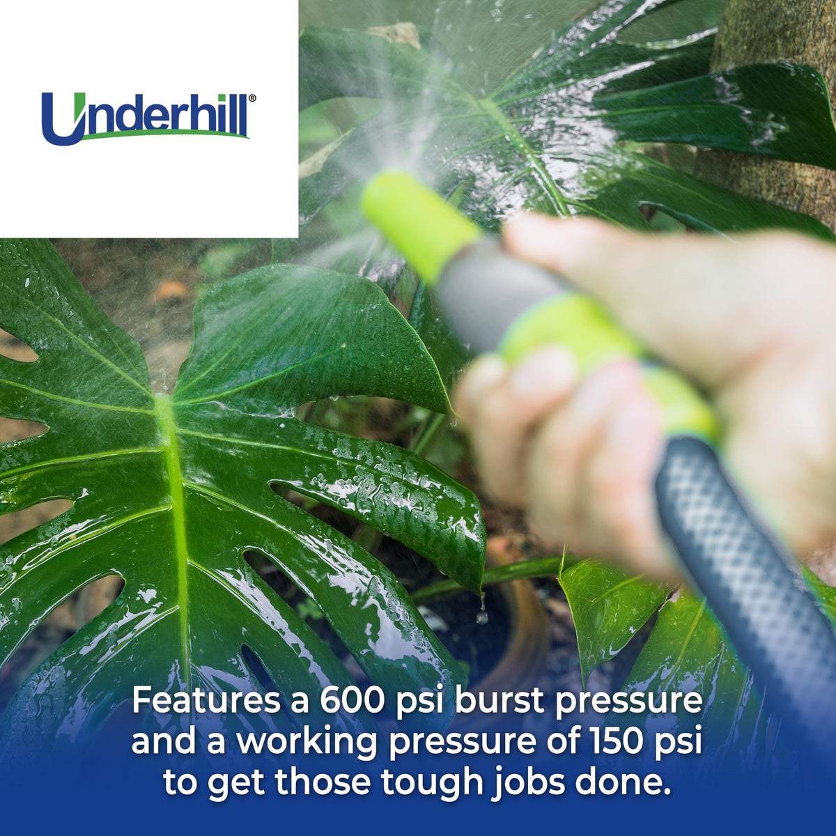 Clear 100 ft 3/4 Inch Flexible Anti-Kink Garden Water Hose X858